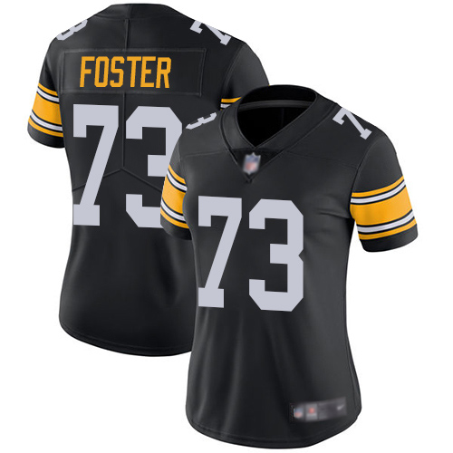 Women Pittsburgh Steelers Football #73 Limited Black Ramon Foster Alternate Vapor Untouchable Nike NFL Jersey->pittsburgh steelers->NFL Jersey